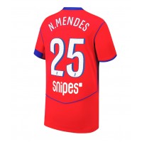 Stroje piłkarskie Paris Saint-Germain Nuno Mendes #25 Koszulka Trzeciej 2025-26 Krótki Rękaw